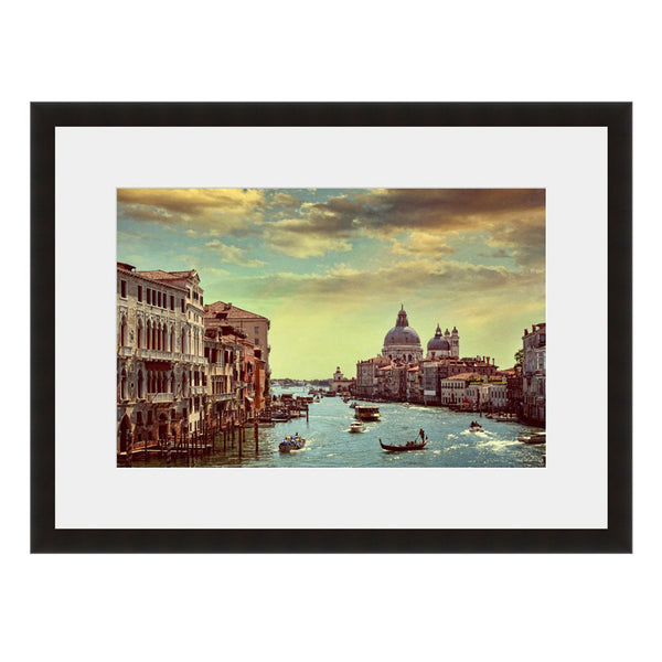 Image shown in Black Onyx frame with white mat