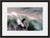 Image shown in Black Onyx frame with white mat