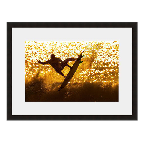 Image shown in Black Onyx frame with white mat