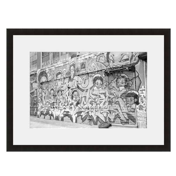 Image shown in Black Onyx frame with white mat