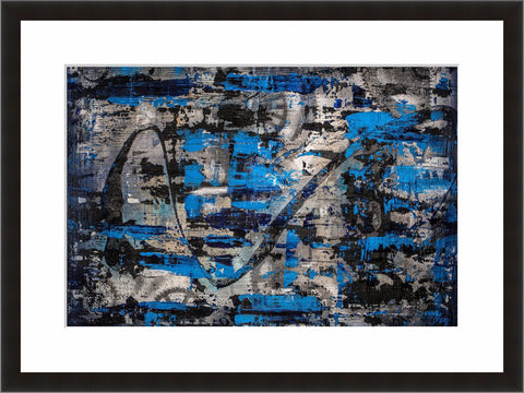 Image shown in Black Onyx frame with white mat