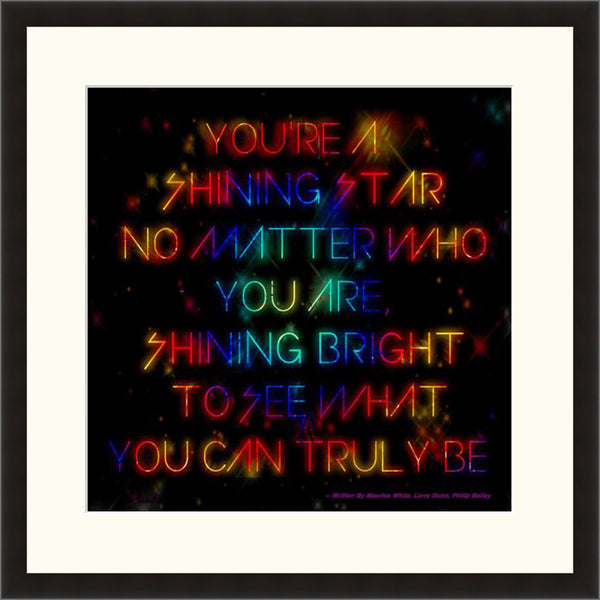 You're A Shining Star - Lyric Culture  - Fine Art Photograph by Lyric Culture  - Framed Wall Art