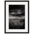 Image shown in Black Onyx frame with white mat. Mountains, Forest, Trees and Clouds photographed through the clouds.