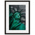 Image shown in Black Onyx frame with white mat. Statue Of Liberty, Ellis Island, New York City, New York, photographed in black and white by Vincent Versace.