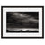 Image shown in Black Onyx frame with white mat. Mountains, Forest, Trees and Clouds in winter photographed by Vincent Versace.